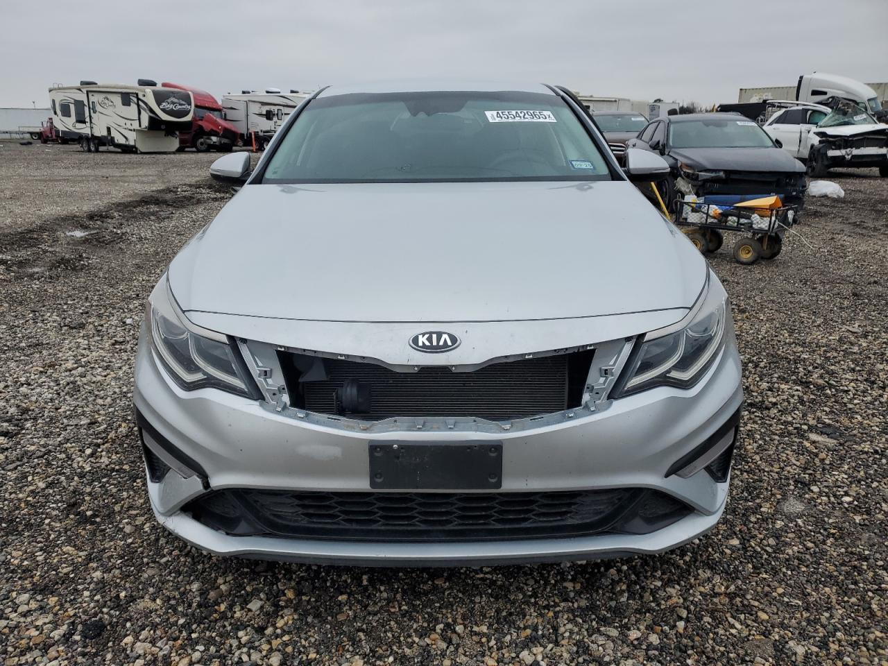 2020 KIA Optima VIN 5XXGT4L37LG435457 Copart auction photo, side / front end damage thumbnail 5
