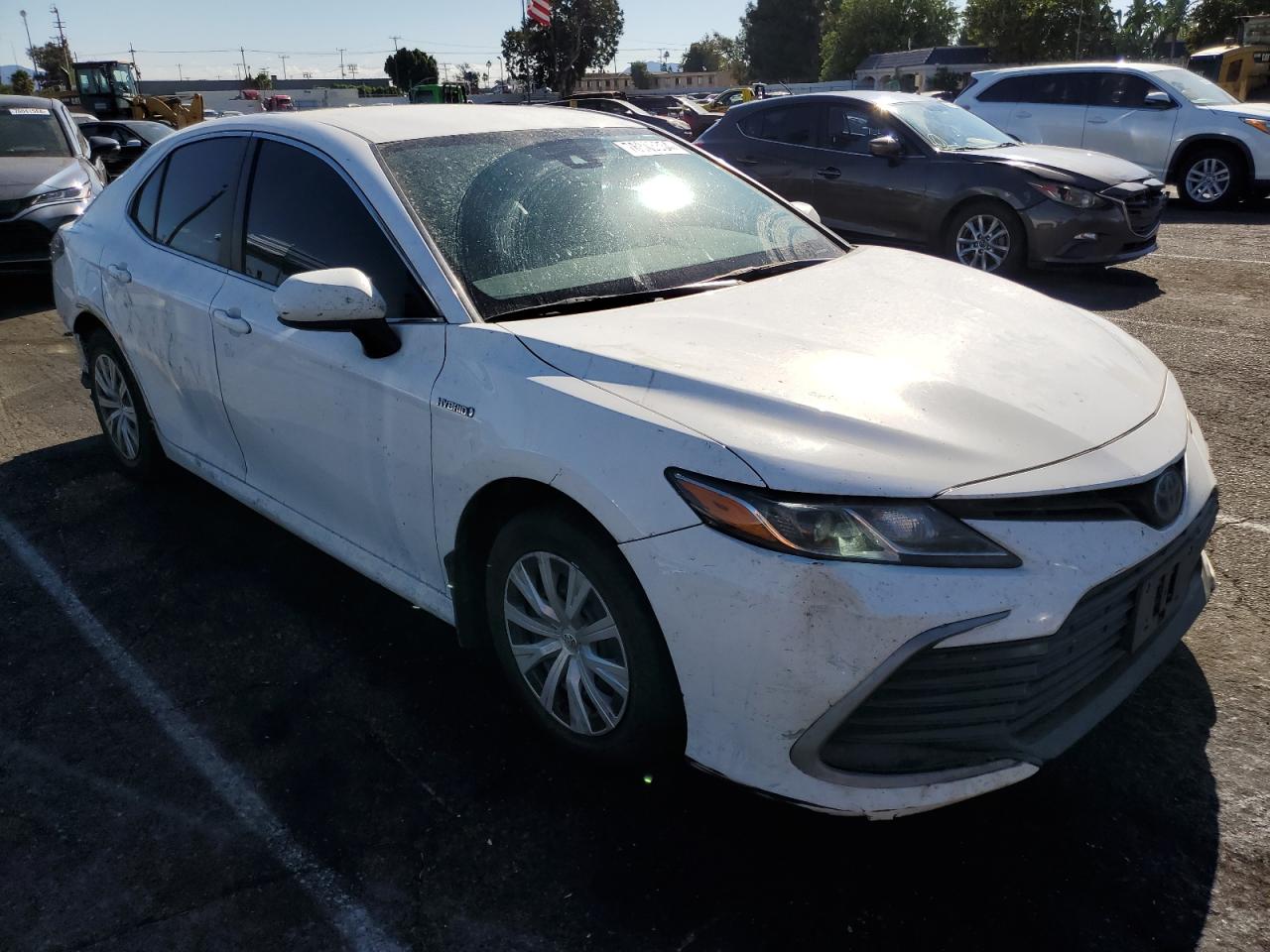 2021 Toyota Camry VIN 4T1C31AK9MU550432 Copart auction photo, rear end / side damage thumbnail 4
