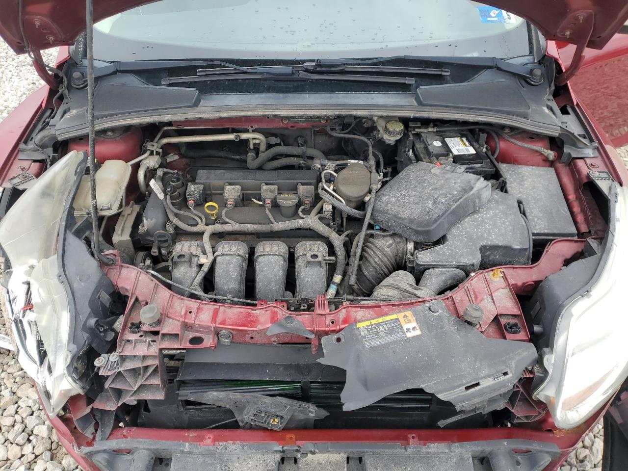2013 Ford Focus VIN 1FADP3K26DL289375 Copart auction photo, front end damage thumbnail 12