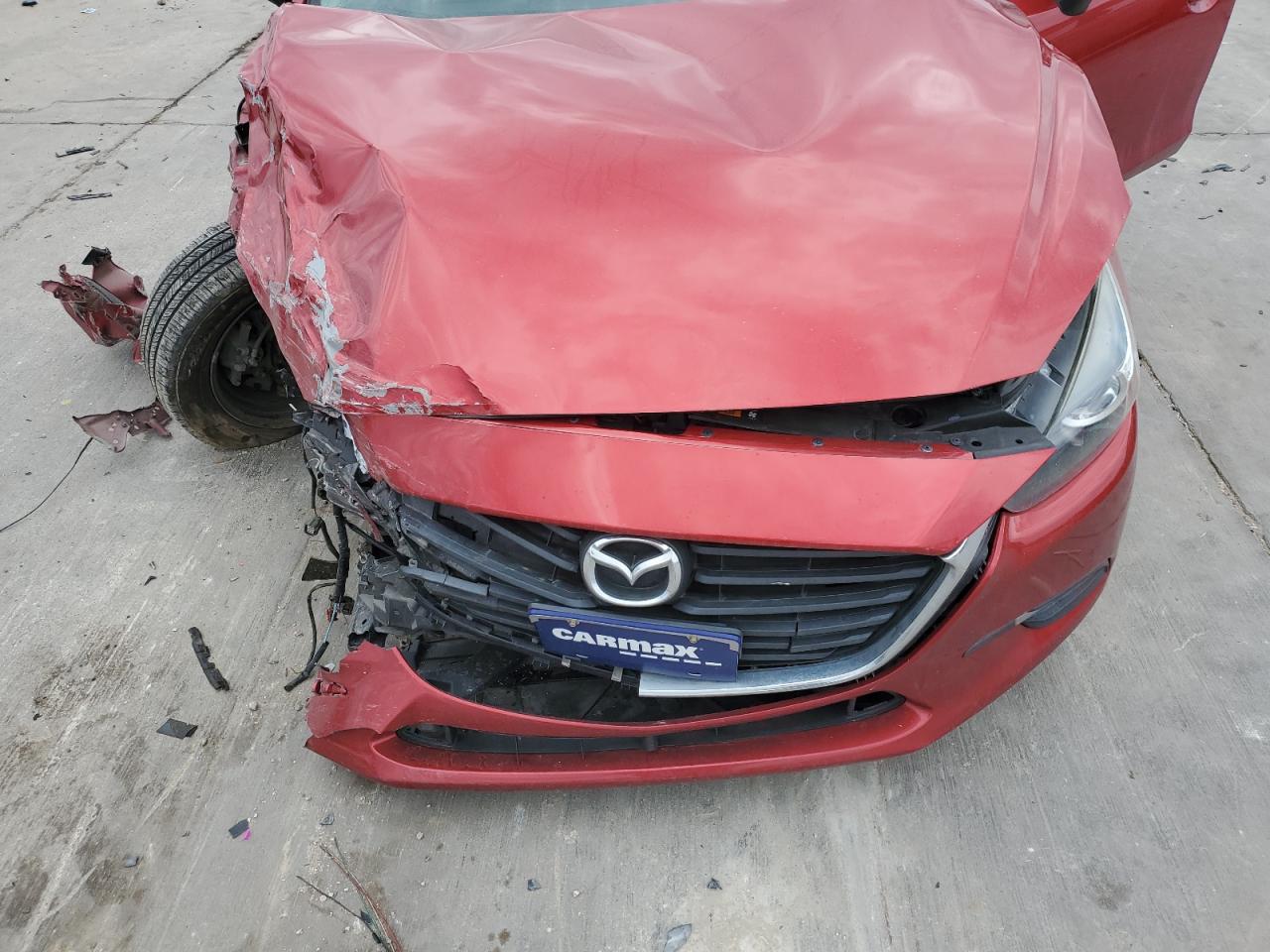 2017 Mazda 3 VIN 3MZBN1U77HM138194 Copart auction photo, front end damage thumbnail 13