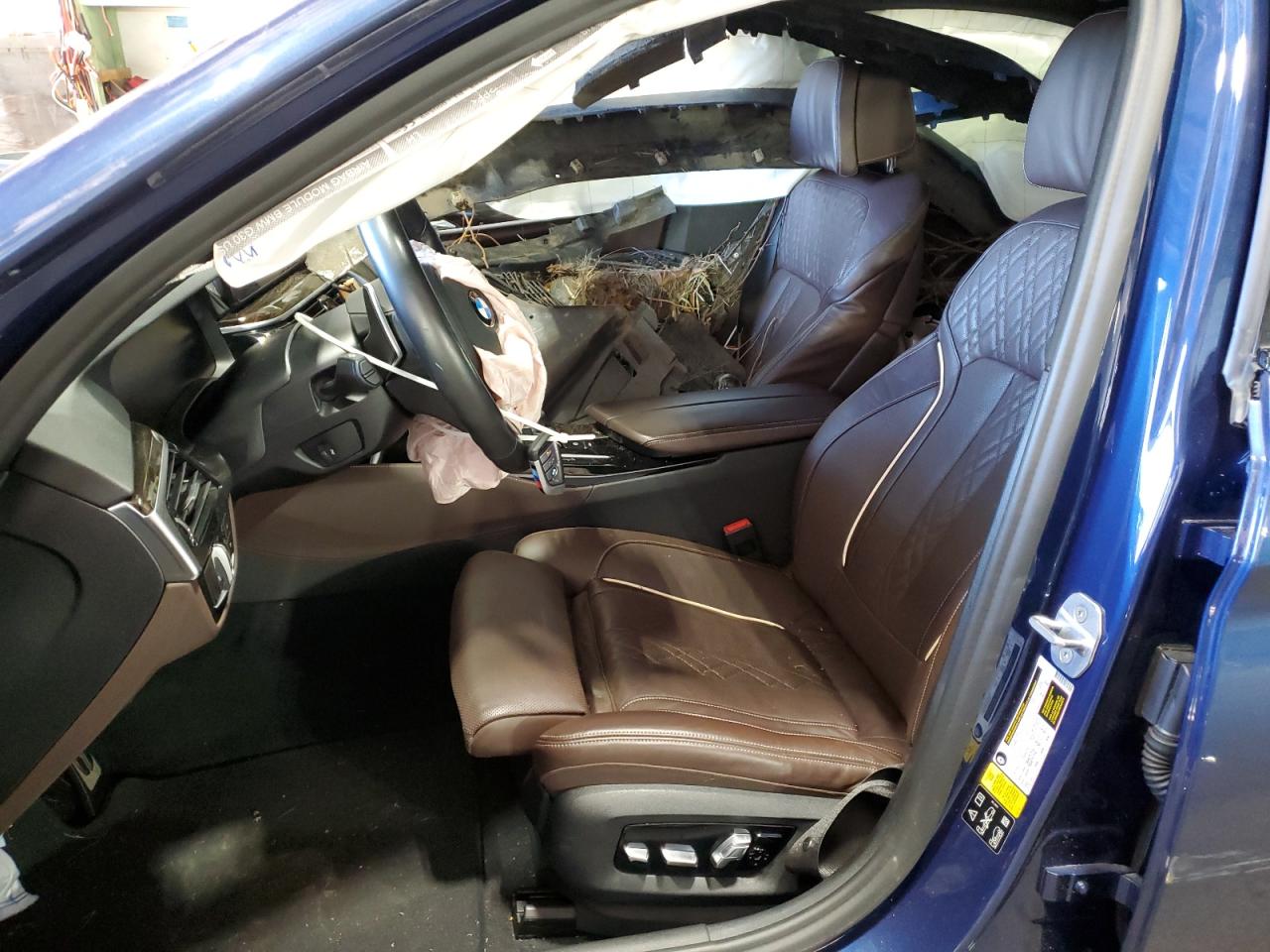 2021 BMW 5er VIN WBA73BJ08MWW92458 Copart auction photo, front end / side damage thumbnail 7