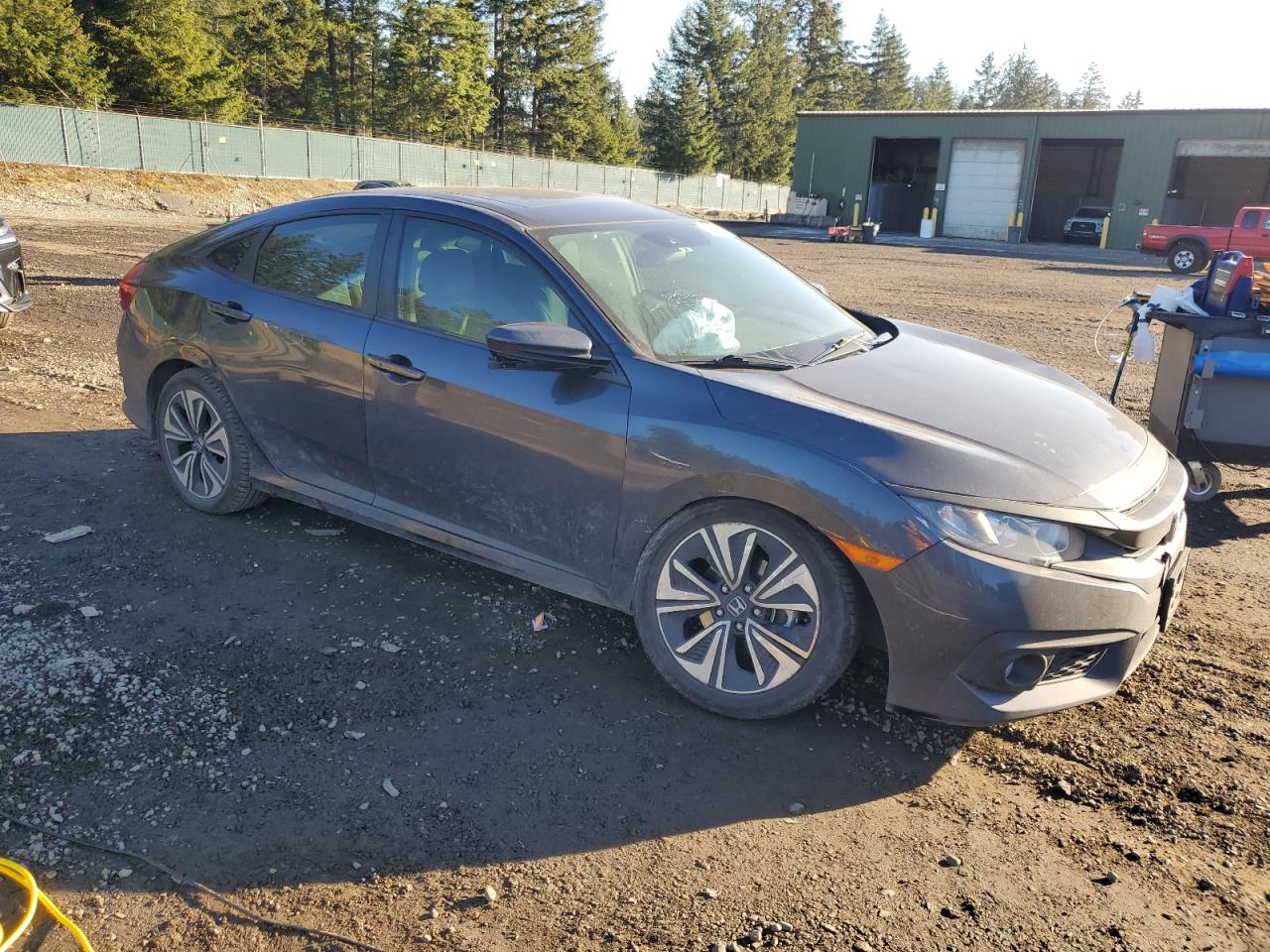 2016 Honda Civic VIN 19XFC1F4XGE220751 Copart auction photo, undercarriage damage thumbnail 4