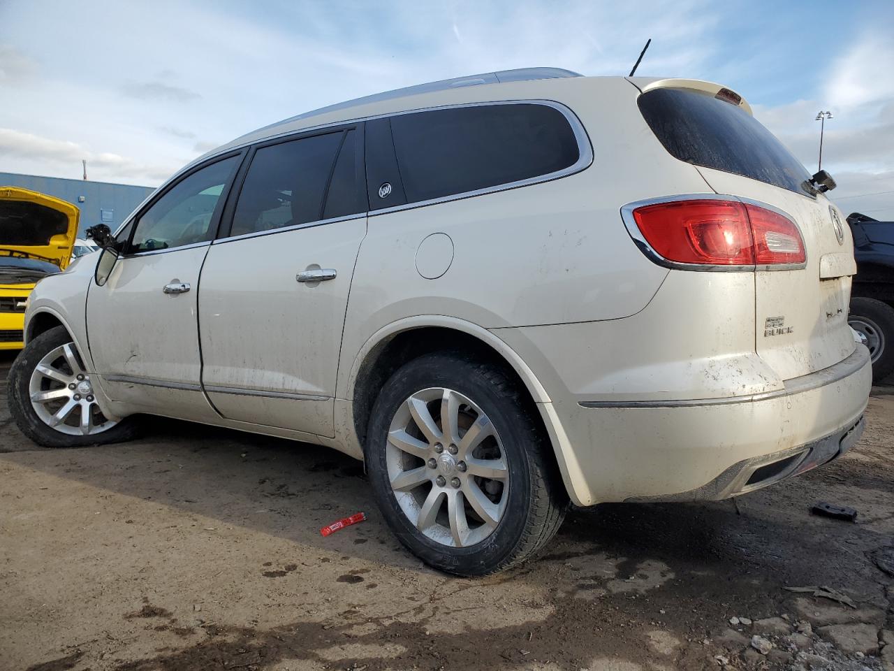 2015 Buick Enclave VIN 5GAKVCKD7FJ228285 Copart auction photo, front end / undercarriage damage thumbnail 2