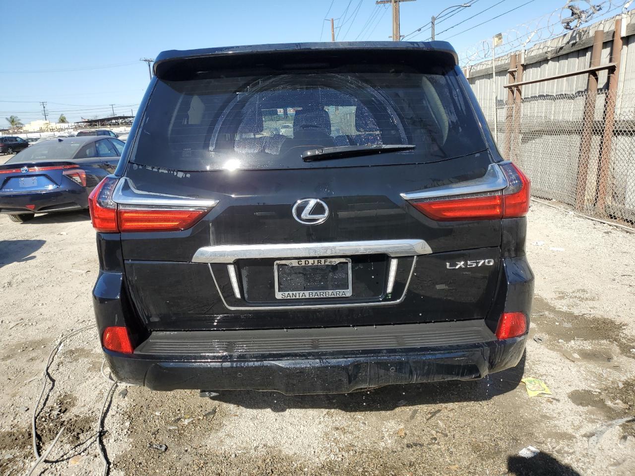 2021 Lexus LX VIN JTJDY7AX4M4335014 Copart auction photo, normal wear damage thumbnail 6