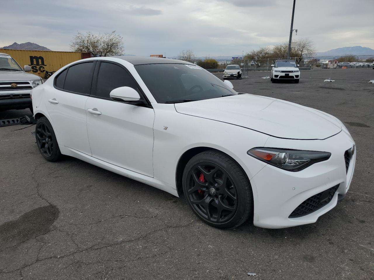 2022 Alfa Romeo Giulia VIN ZARFAMBN1N7663010 Copart auction photo, rear end damage thumbnail 4