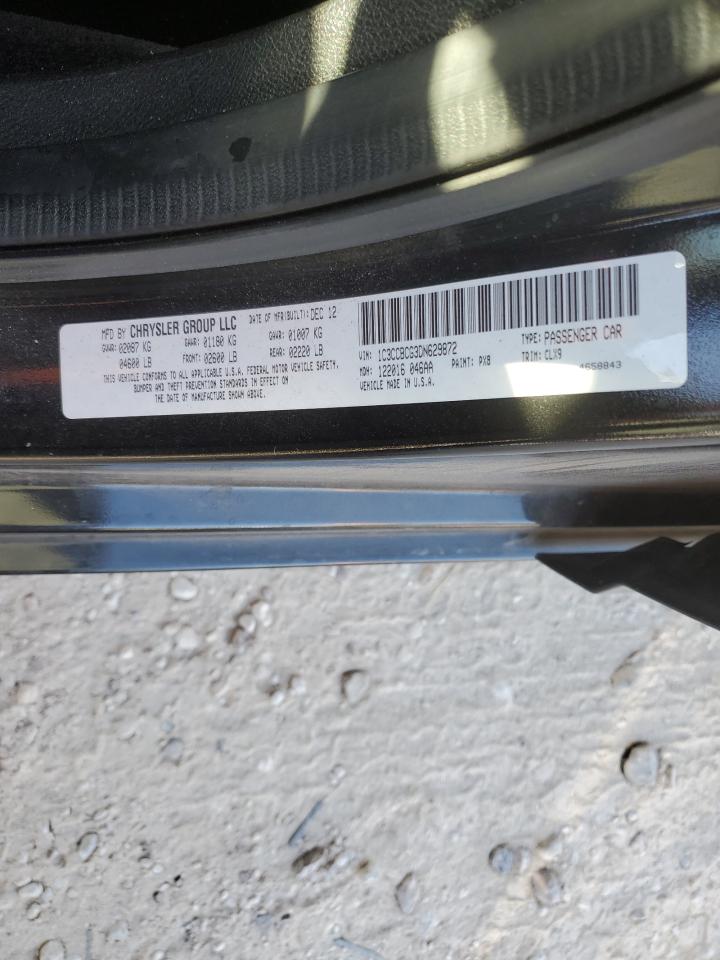 2013 Chrysler 200 VIN 1C3CCBCG3DN629872 Copart auction photo, all over damage thumbnail 12