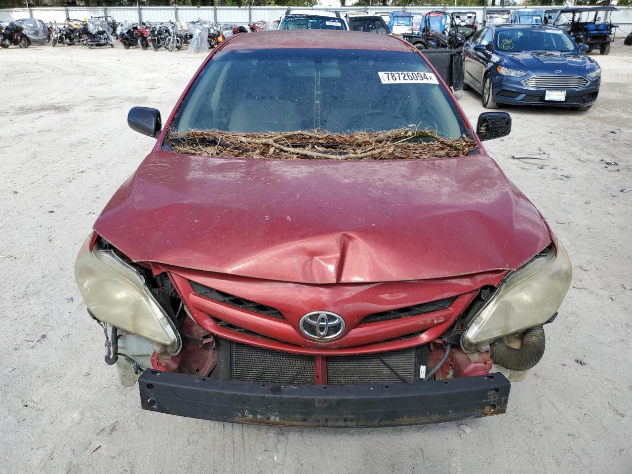 2011 Toyota Corolla VIN JTDBU4EE9BJ091680 Copart auction photo, front end / side damage thumbnail 5