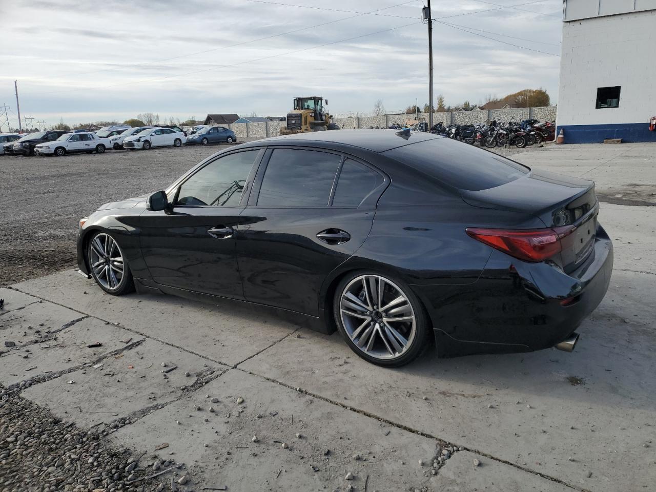 2014 Infiniti Q50 VIN JN1BV7AR1EM687766 Copart auction photo, front end damage thumbnail 2