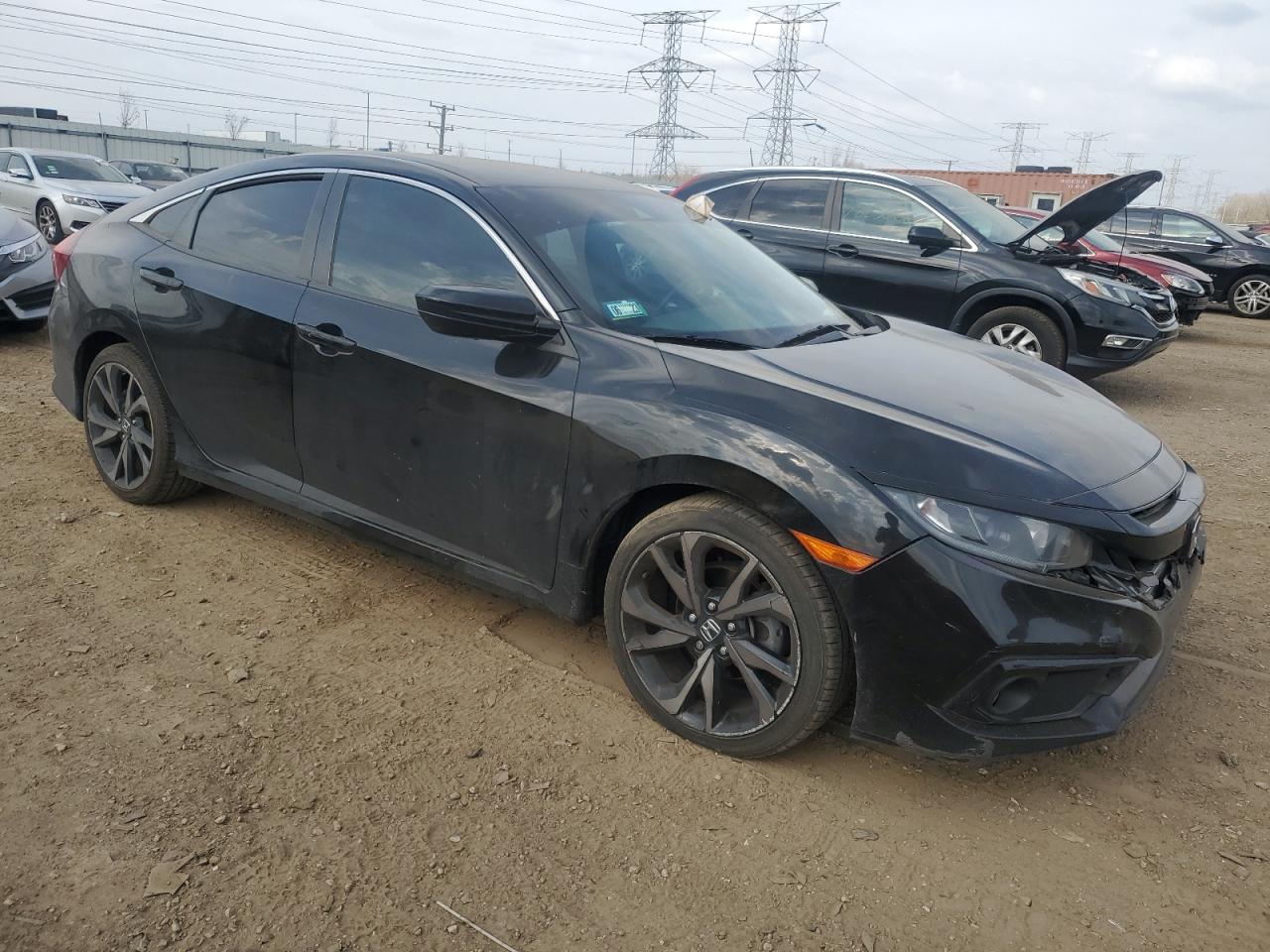 2020 Honda Civic VIN 2HGFC2F83LH511732 Copart auction photo, front end / minor dent/scratches damage thumbnail 4