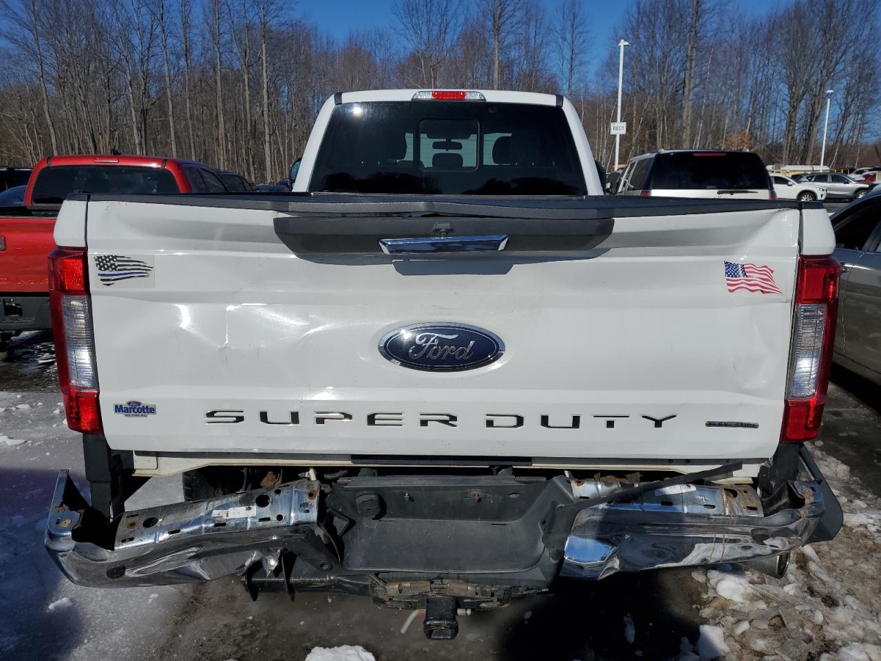 2017 Ford F250 VIN 1FT7X2B62HEE52778 Copart auction photo, front end / rear end damage thumbnail 6