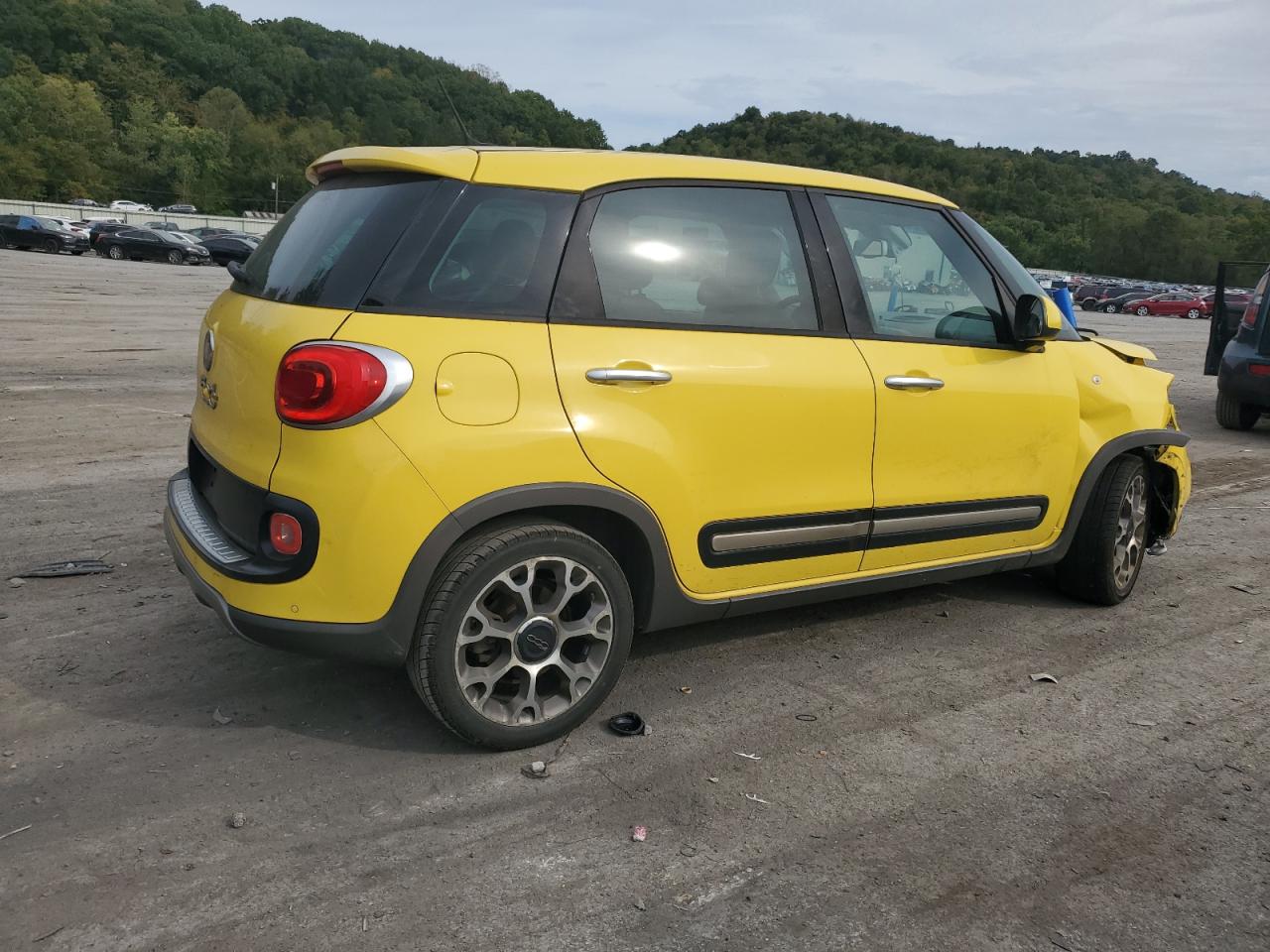 2014 Fiat 500 VIN ZFBCFADH1EZ021866 Copart auction photo, front end damage thumbnail 3