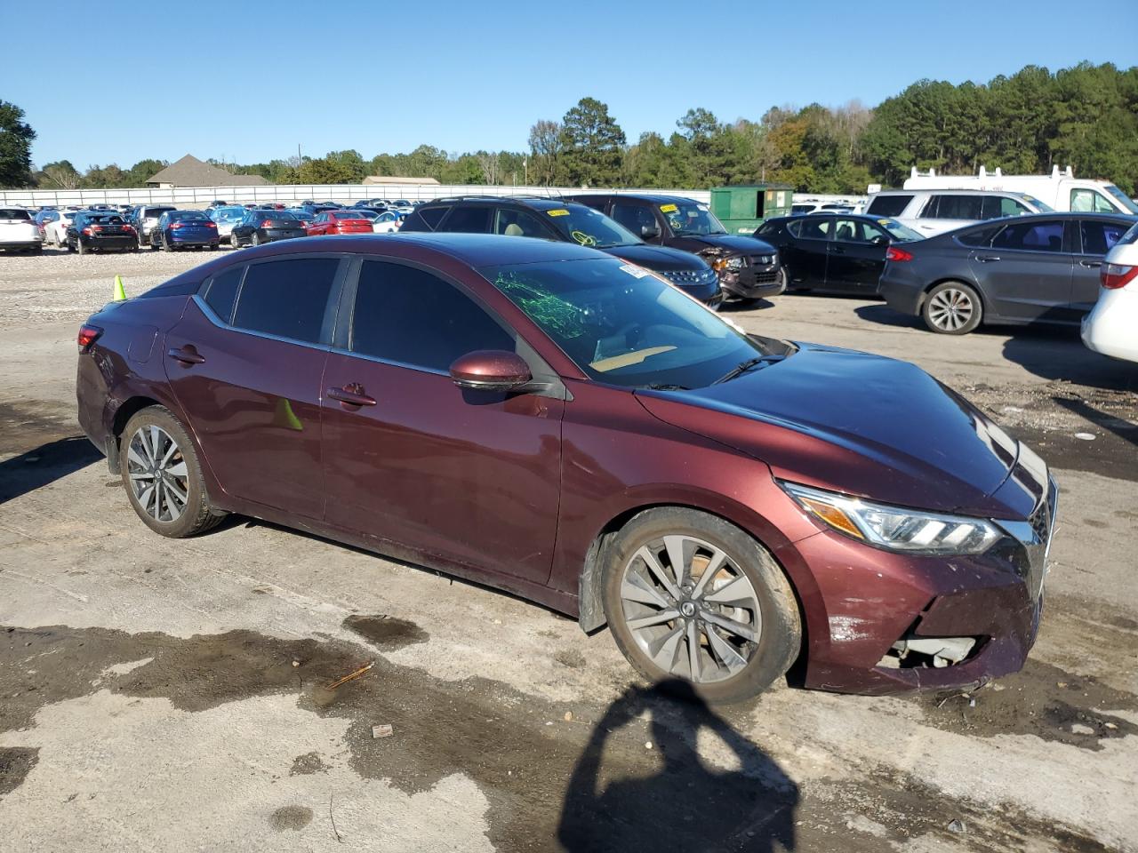 2021 Nissan Sentra VIN 3N1AB8CV4MY292545 Copart auction photo, front end damage thumbnail 4