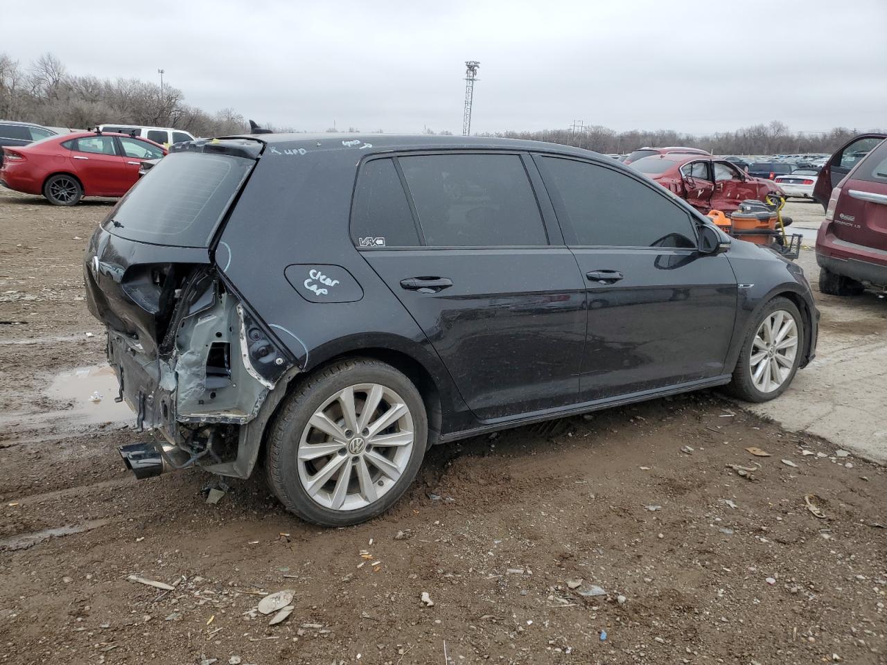 2017 Volkswagen Golf VIN WVWWF7AU1HW085636 Copart auction photo, all over / minor dent/scratches damage thumbnail 3