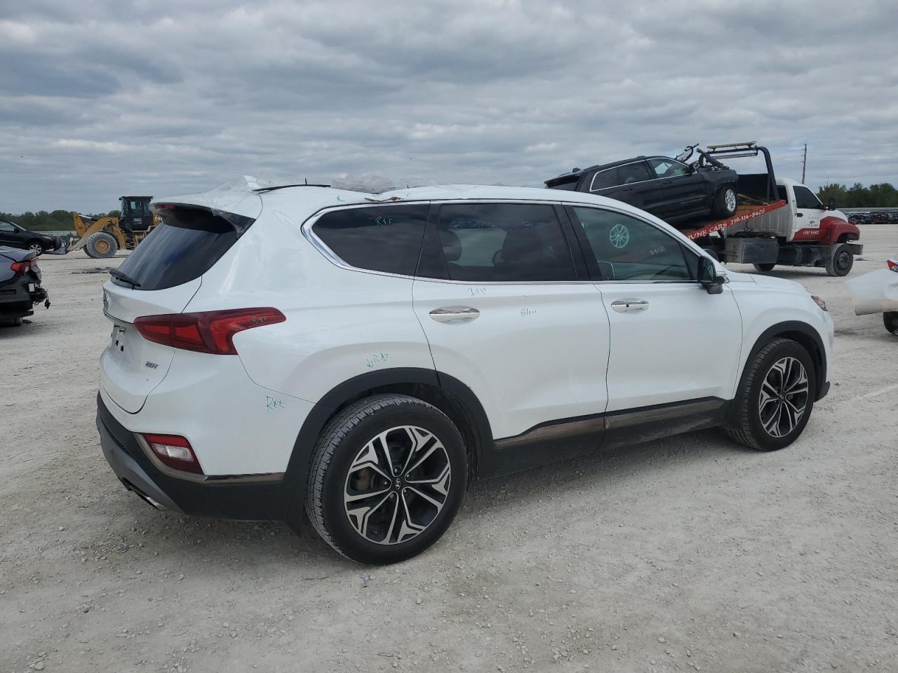 2020 Hyundai Santa Fe VIN 5NMS53AA3LH196152 Copart auction photo, top/roof / water/flood damage thumbnail 3