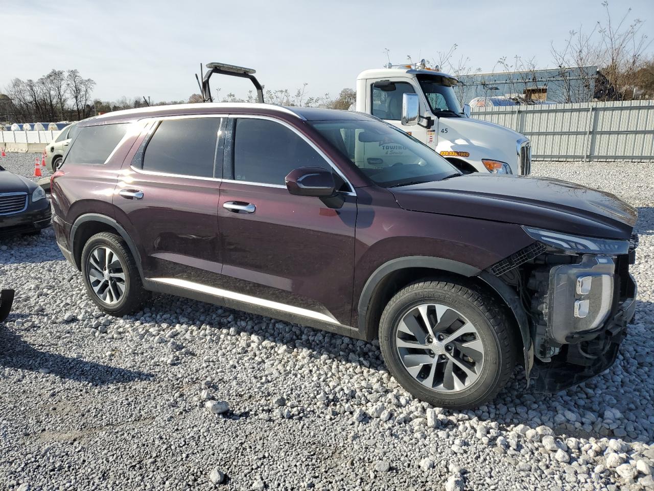 2020 Hyundai Palisade VIN KM8R2DHE1LU072861 Copart auction photo, front end / undercarriage damage thumbnail 4