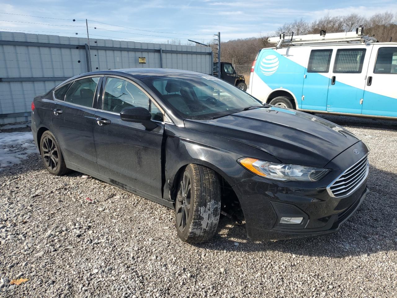 2020 Ford Fusion VIN 3FA6P0HD8LR246320 Copart auction photo, undercarriage / front end damage thumbnail 4