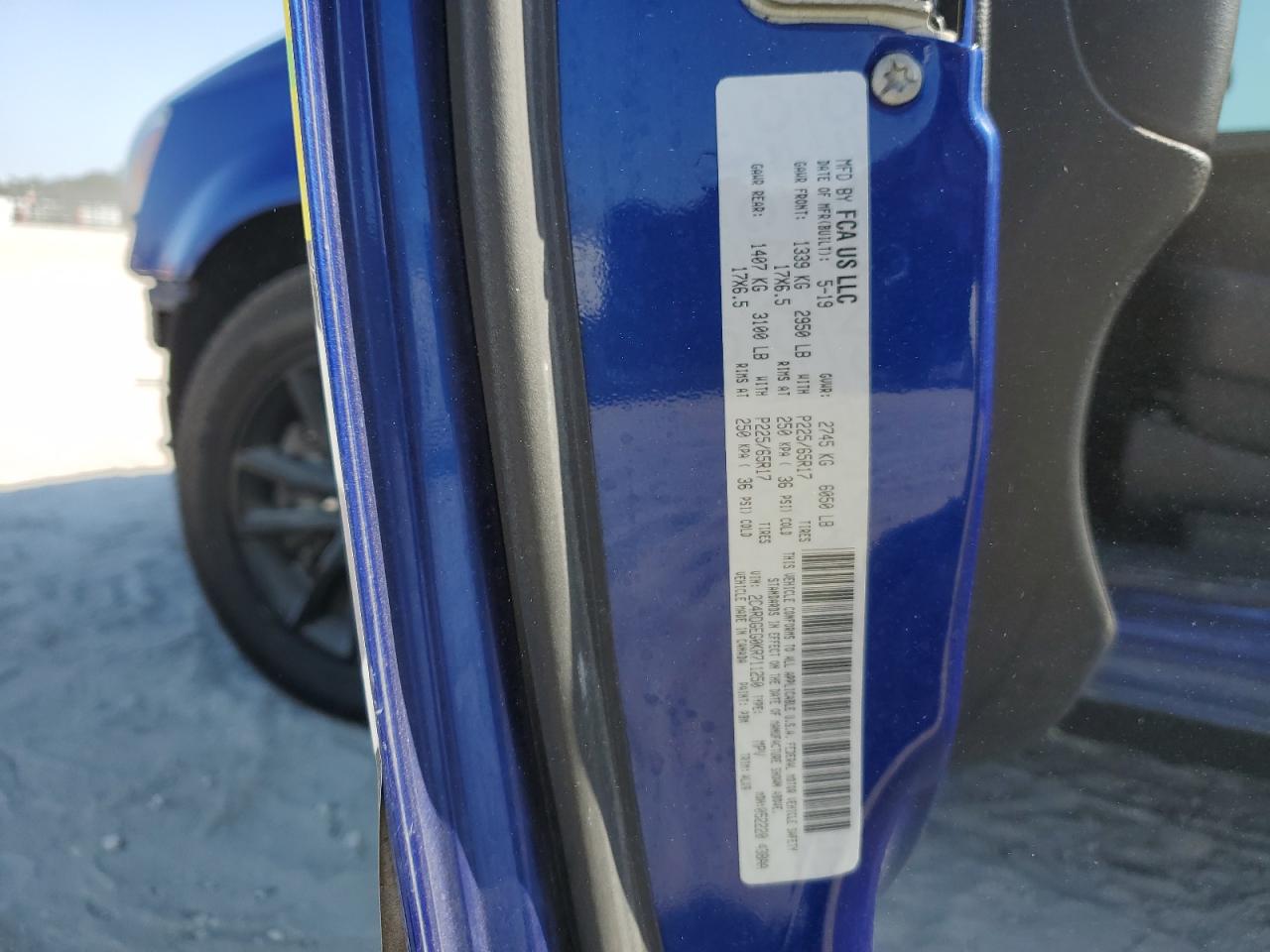 2019 Dodge Caravan VIN 2C4RDGEG0KR711250 Copart auction photo, front end damage thumbnail 14