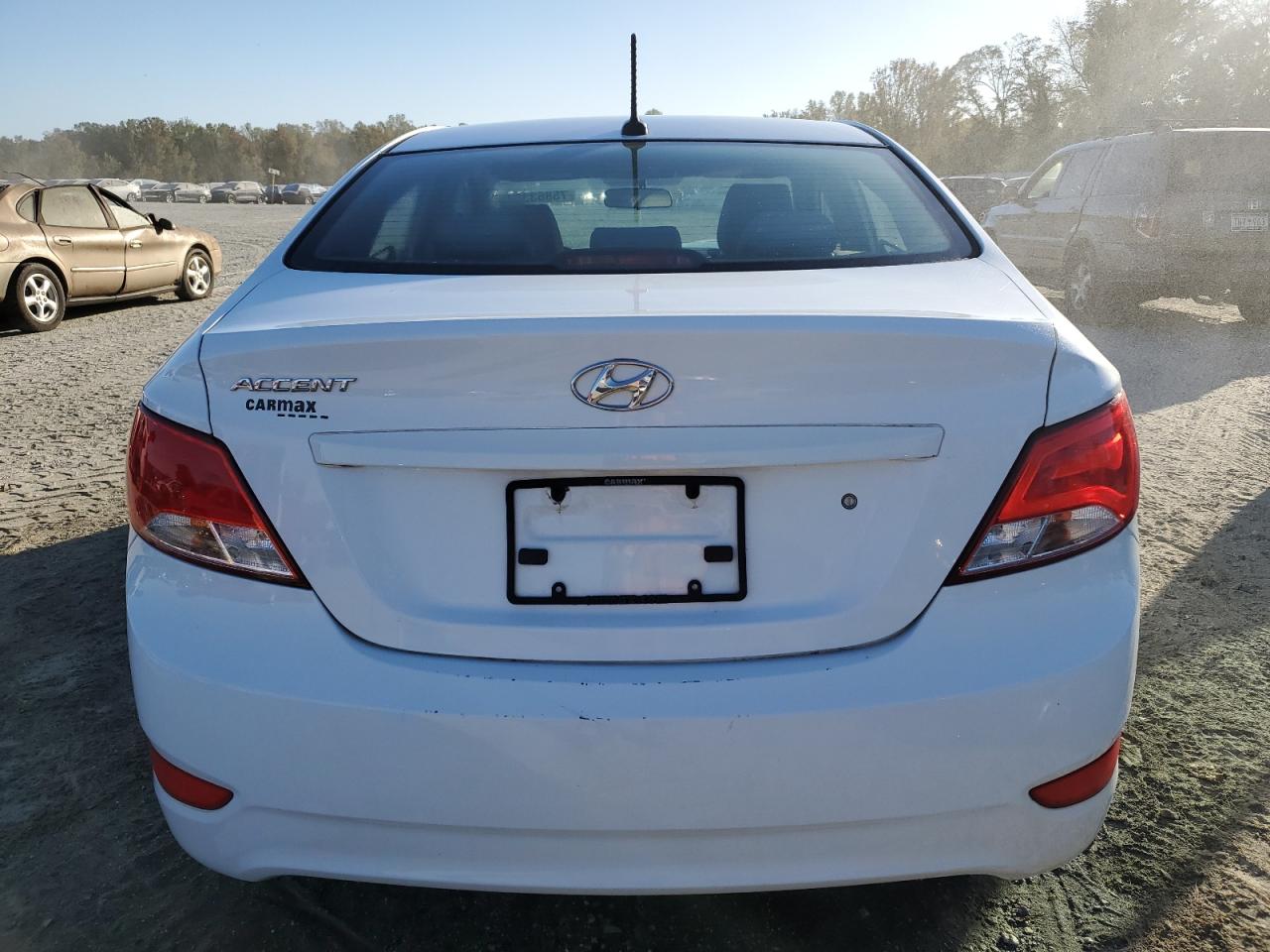 2017 Hyundai Accent VIN KMHCT4AE8HU261575 Copart auction photo, front end / minor dent/scratches damage thumbnail 6