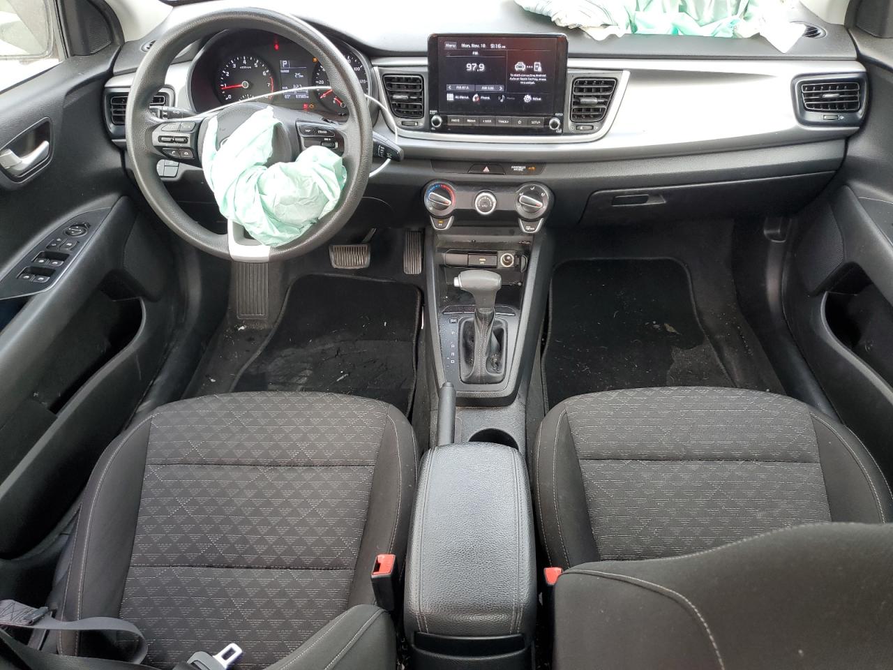 2021 KIA Rio VIN 3KPA24AD8ME364803 Copart auction photo, all over damage thumbnail 8