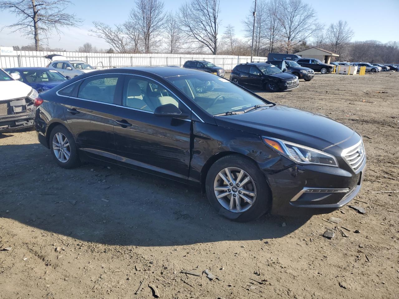 2015 Hyundai Sonata VIN 5NPE24AF0FH211995 Copart auction photo, side damage thumbnail 4