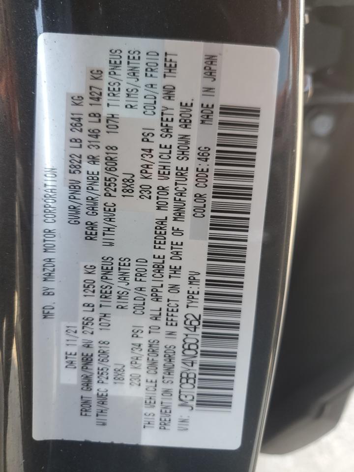 2022 Mazda CX-9 VIN JM3TCBBY4N0601462 Copart auction photo, front end / minor dent/scratches damage thumbnail 13