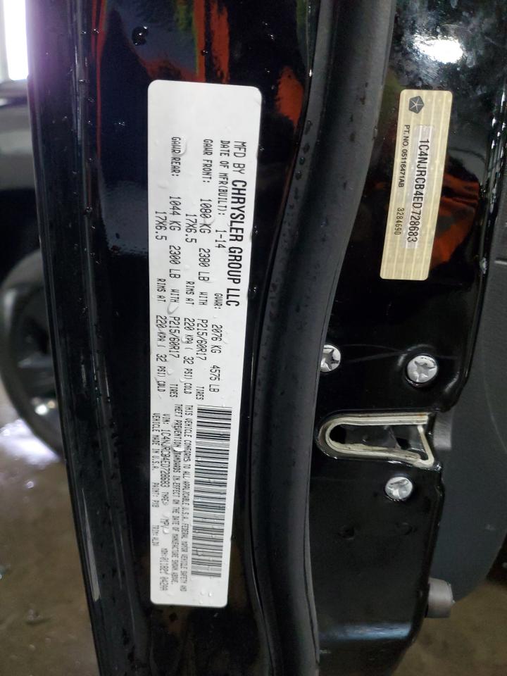2014 Jeep Liberty (Patriot) VIN 1C4NJRCB4ED728683 Copart auction photo, front end damage thumbnail 14