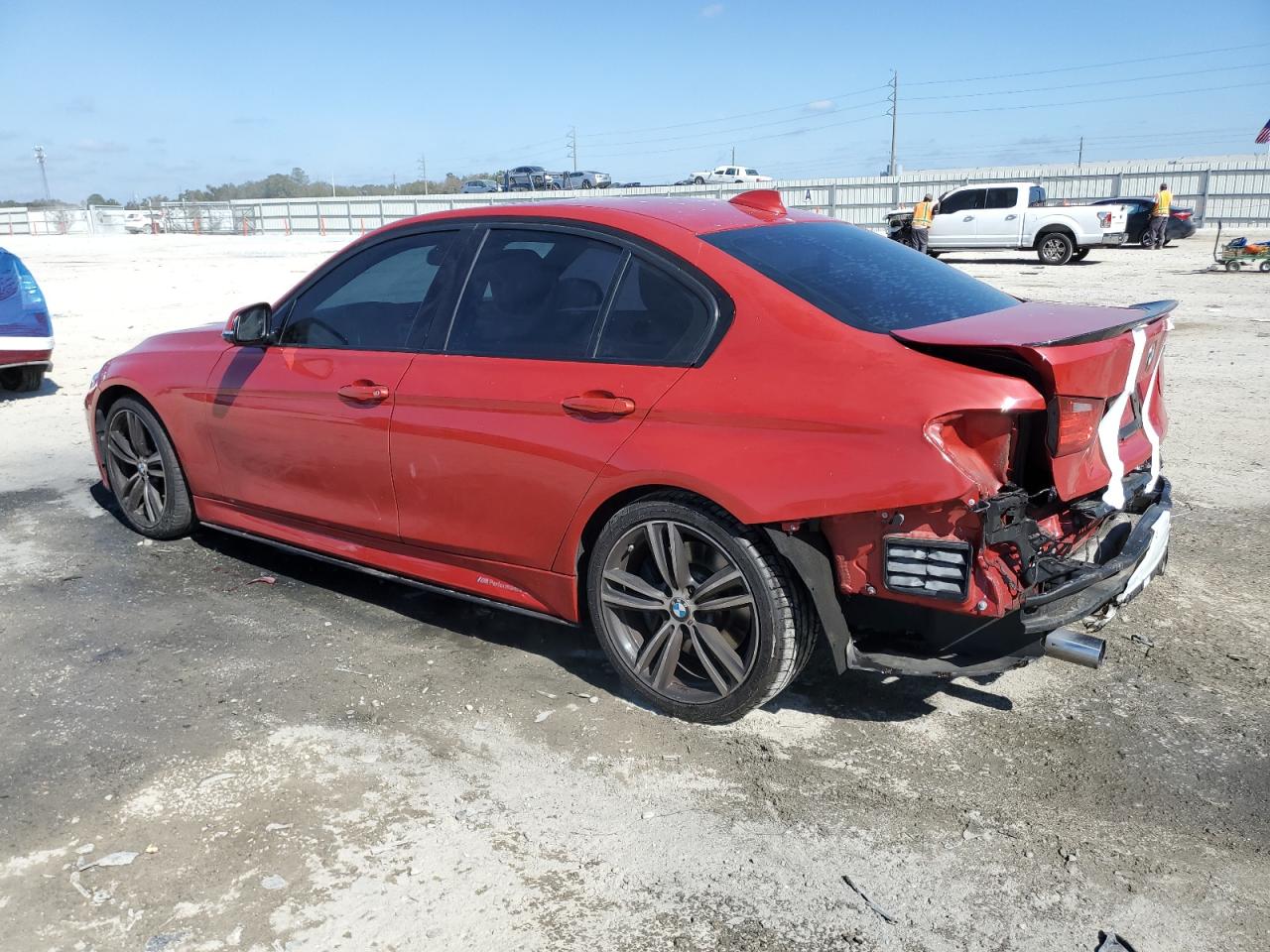 2015 BMW 3er VIN WBA3A9C5XFK473081 Copart auction photo, rear end damage thumbnail 2