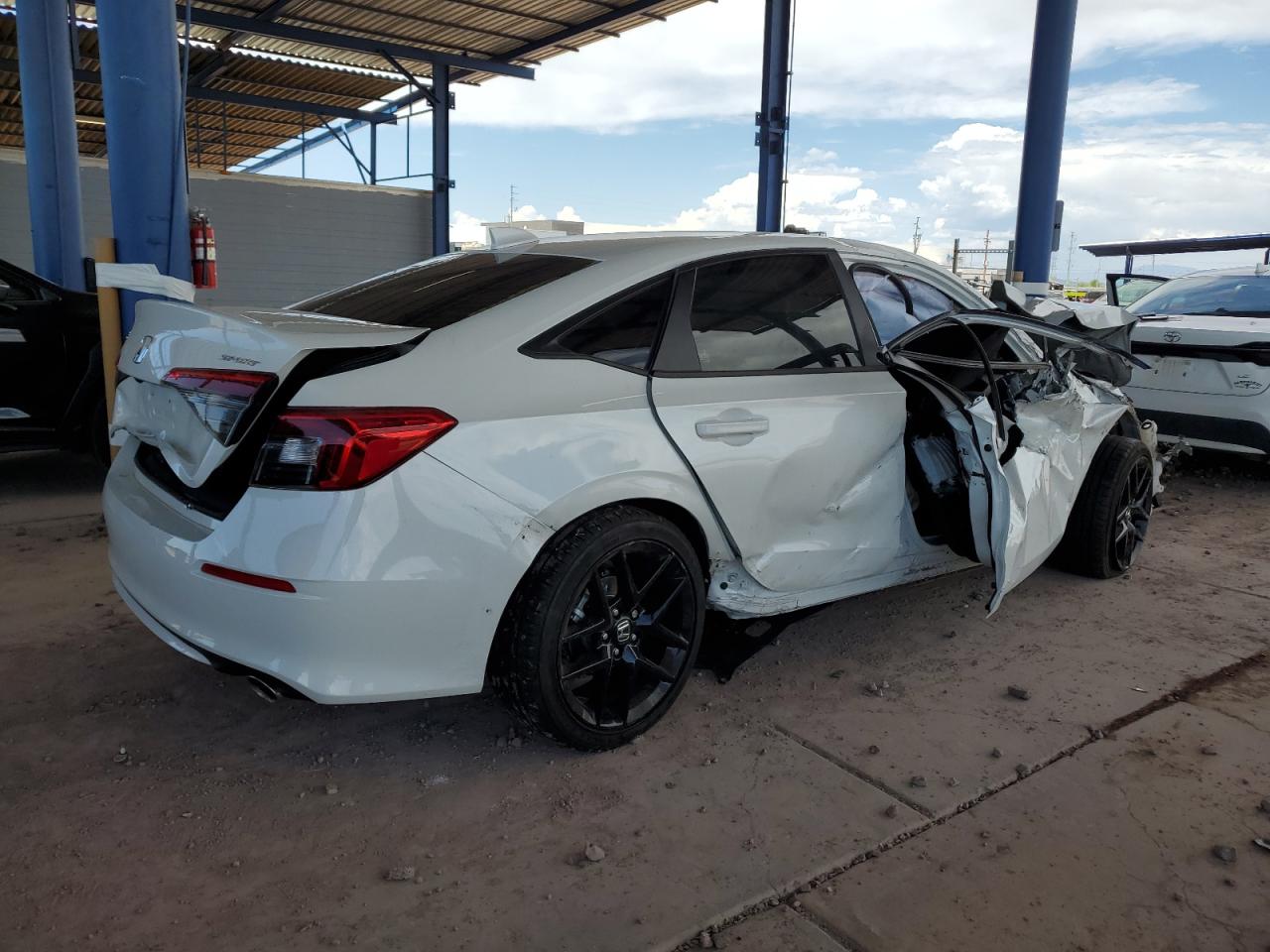 2024 Honda Civic VIN 2HGFE2F57RH593537 Copart auction photo, all over damage thumbnail 3