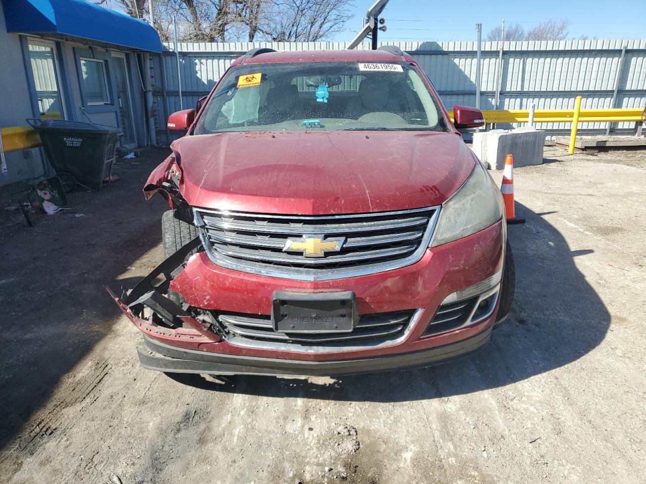2013 Chevrolet Traverse VIN 1GNKVLKD0DJ101204 Copart auction photo, front end damage thumbnail 5