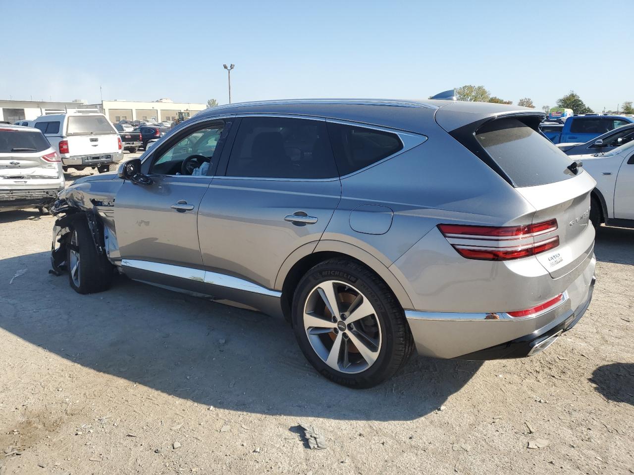 2021 Genesis Gv80 VIN KMUHCESC8MU049201 Copart auction photo, front end / minor dent/scratches damage thumbnail 2