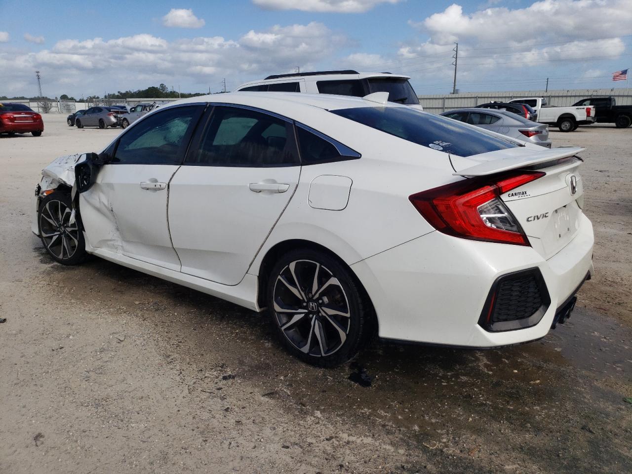 2017 Honda Civic VIN 2HGFC1E58HH702345 Copart auction photo, front end / side damage thumbnail 2