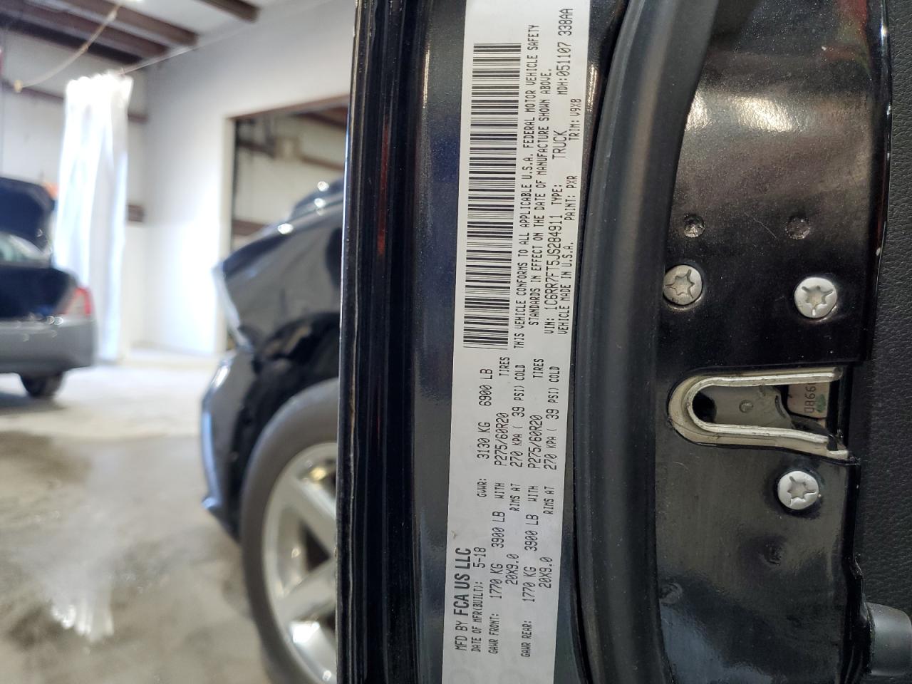 2018 RAM 1500 VIN 1C6RR7FT5JS284911 Copart auction photo, front end damage thumbnail 13
