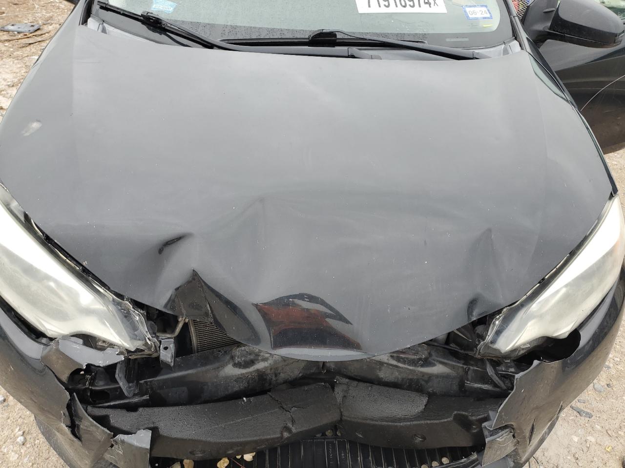 2015 Toyota Corolla VIN 2T1BURHE6FC385435 Copart auction photo, front end / side damage thumbnail 11