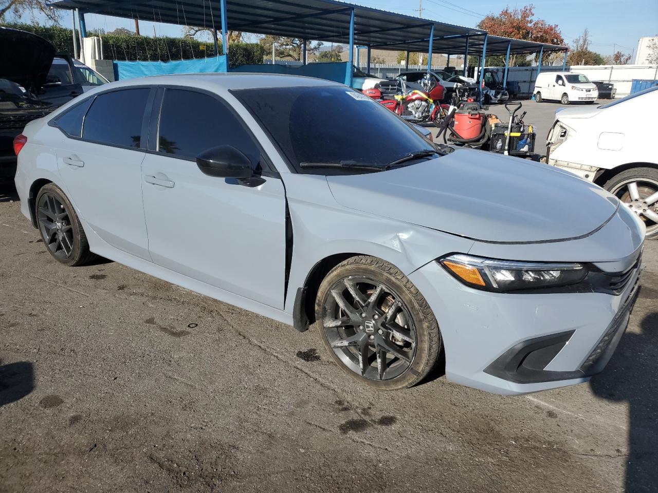 2023 Honda Civic VIN 2HGFE2F58PH541251 Copart auction photo, all over damage thumbnail 4