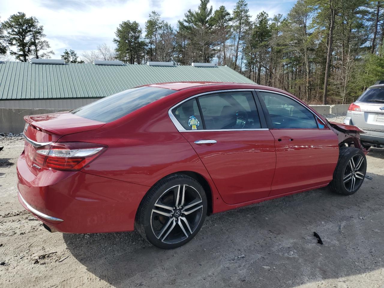 2016 Honda Accord VIN 1HGCR2F51GA248233 Copart auction photo, front end / side damage thumbnail 3