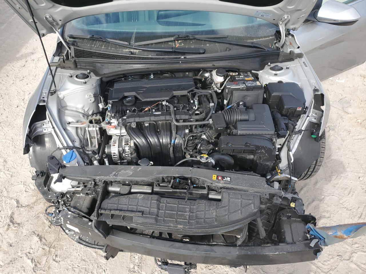 2022 Hyundai Elantra VIN 5NPLN4AG9NH069250 Copart auction photo, front end damage thumbnail 11