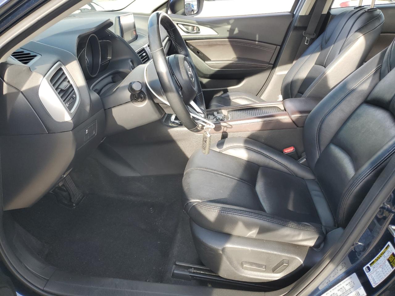 2017 Mazda 3 VIN JM1BN1V7XH1102904 Copart auction photo, front end / rear end damage thumbnail 7