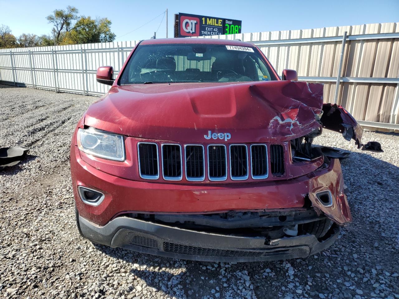 2014 Jeep Grand Cherokee VIN 1C4RJFAG5EC219996 Copart auction photo, front end / minor dent/scratches damage thumbnail 5