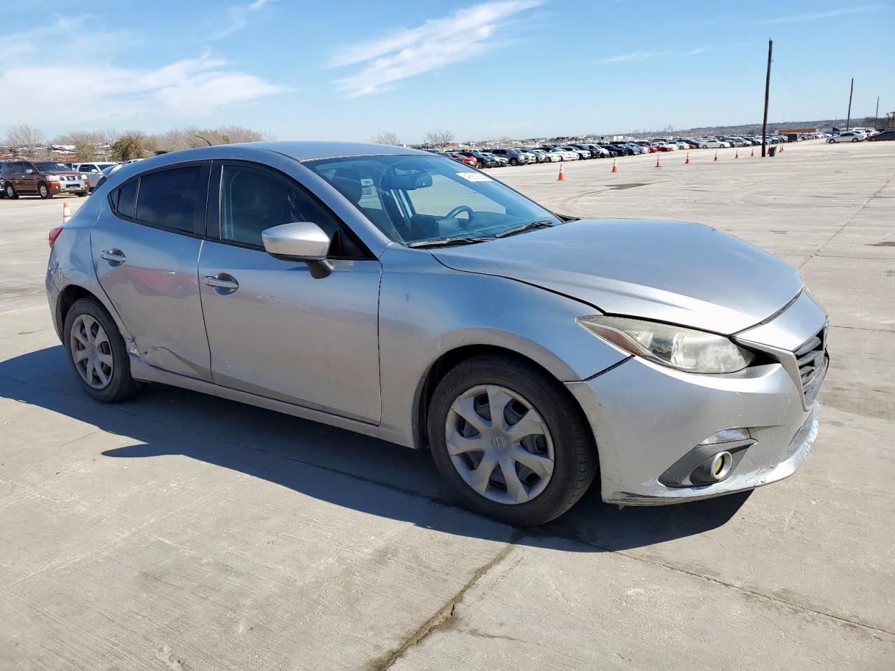 2015 Mazda 3 VIN JM1BM1K72F1224290 Copart auction photo, side / front end damage thumbnail 4