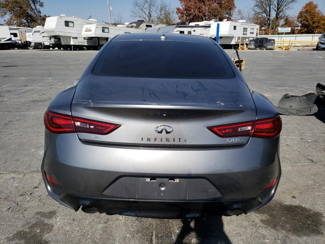 2017 Infiniti Q60 VIN JN1EV7EL3HM550190 Copart auction photo, all over / front end damage thumbnail 6