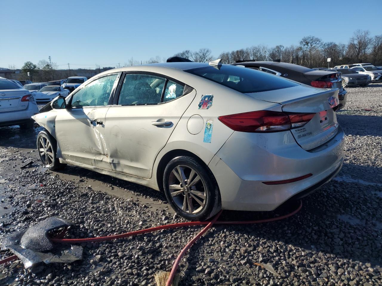 2017 Hyundai Elantra VIN 5NPD84LF3HH042498 Copart auction photo, front end / side damage thumbnail 2
