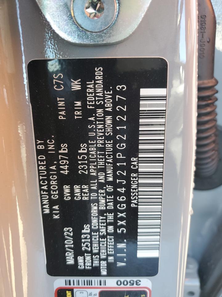 2023 KIA K5 VIN 5XXG64J21PG212273 Copart auction photo, front end damage thumbnail 13
