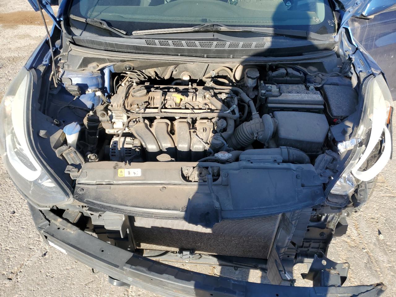2016 Hyundai Elantra VIN 5NPDH4AE1GH787582 Copart auction photo, front end / minor dent/scratches damage thumbnail 11