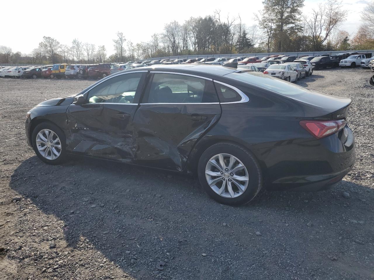 2019 Chevrolet Malibu VIN 1G1ZD5ST2KF145162 Copart auction photo, side / front end damage thumbnail 2