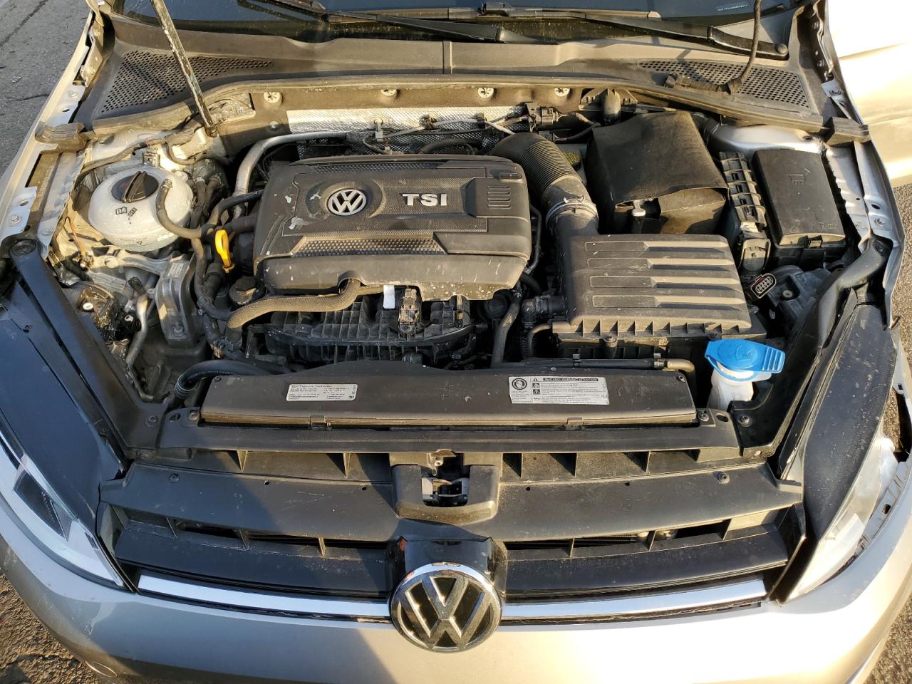 2017 Volkswagen Golf VIN 3VW217AU4HM038238 Copart auction photo, front end / side damage thumbnail 12