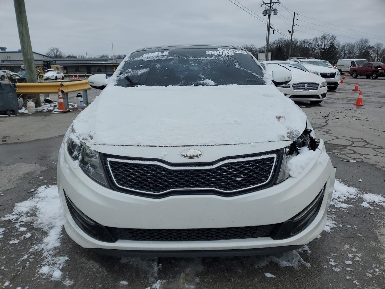 2013 KIA Optima VIN 5XXGR4A69DG243017 Copart auction photo, front end / minor dent/scratches damage thumbnail 5