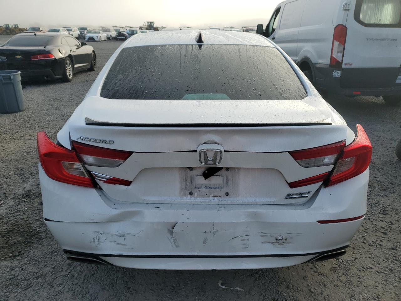 2022 Honda Accord VIN 1HGCV1F42NA066258 Copart auction photo, rear end damage thumbnail 6