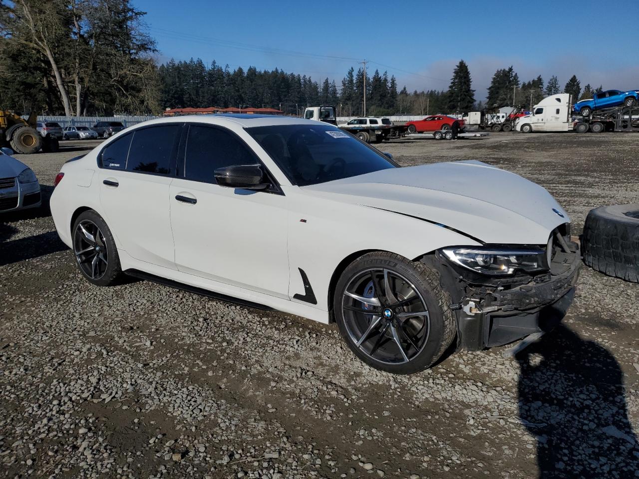 2020 BMW M3 VIN WBA5U7C06LFH63561 Copart auction photo, front end damage thumbnail 4