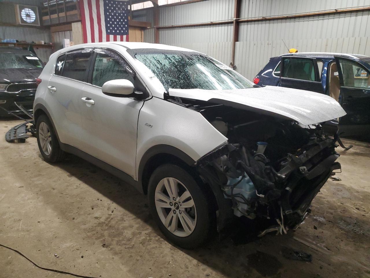 2017 KIA Sportage VIN KNDPMCAC1H7238116 Copart auction photo, front end / rear end damage thumbnail 4