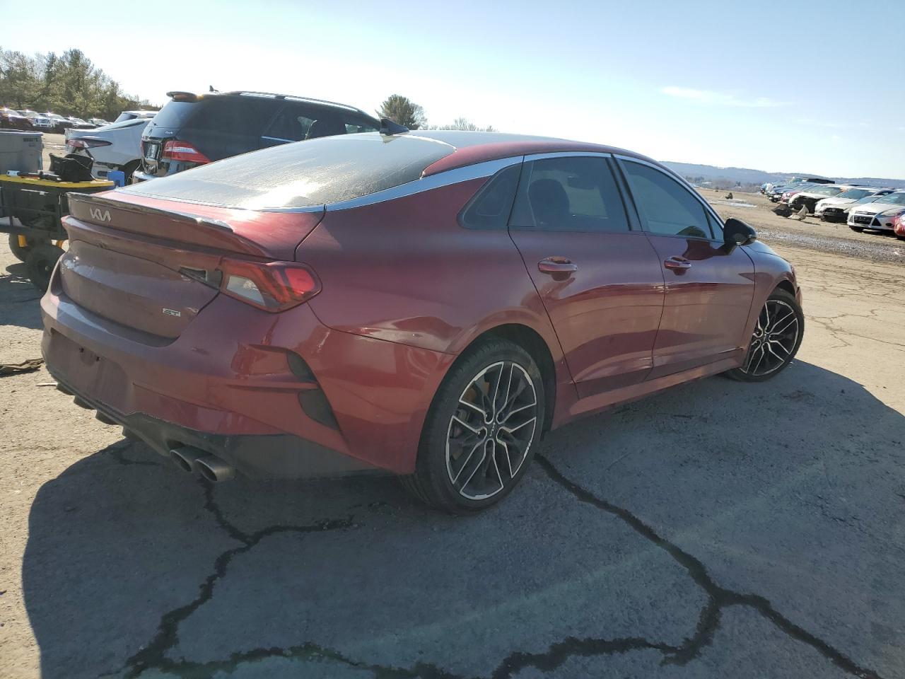 2023 KIA K5 VIN 5XXG44J8XPG172978 Copart auction photo, front end / undercarriage damage thumbnail 3